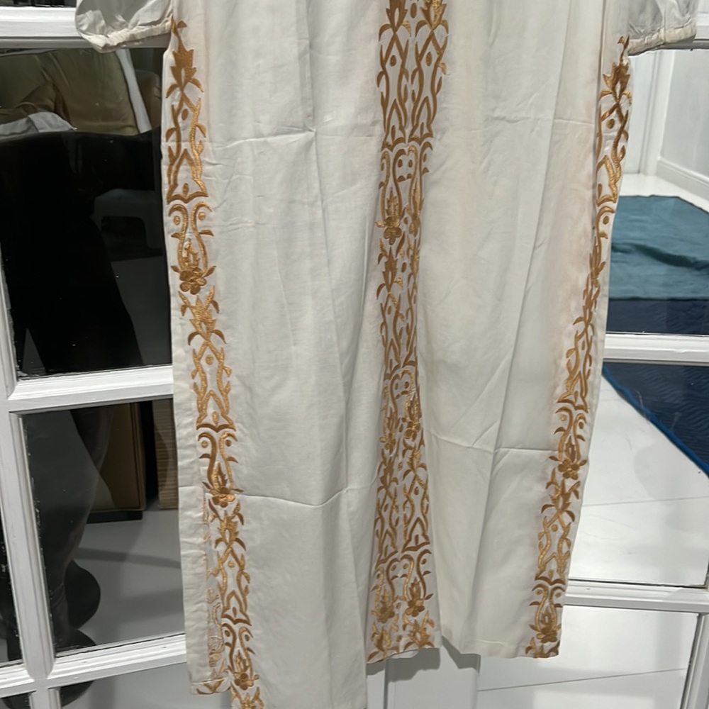 NWT INCA cotton embroidered full length tunic - Picture 4 of 6